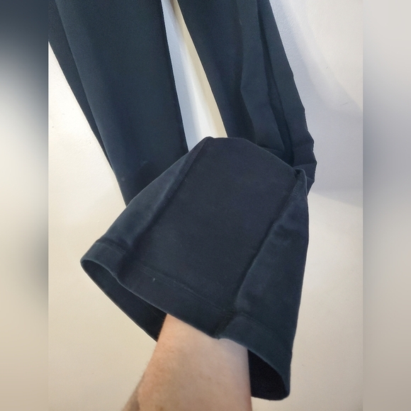 Lululemon Flareleg Pants Drawstring Waist Side Panel Long Legs Big Hip Logo - Picture 9 of 16